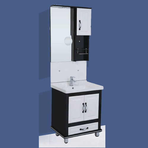 Qone FM2819N Vanity Cabinet with Basin, LED Lighting, and Zoom Mirror (60 x 48 x 80 cm) FM2819N