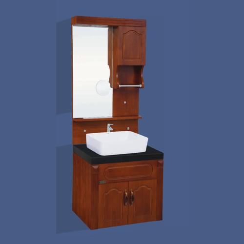Qone KTX343W Vanity Cabinet without Basin, LED Lighting, Door LED, and Zoom Mirror (60 x 48 x 50 cm) KTX343W