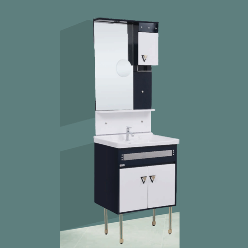 Qone FM9090N Vanity Cabinet without Basin, LED Lighting, and Zoom Mirror (60 x 48 x 80 cm) FM9090N