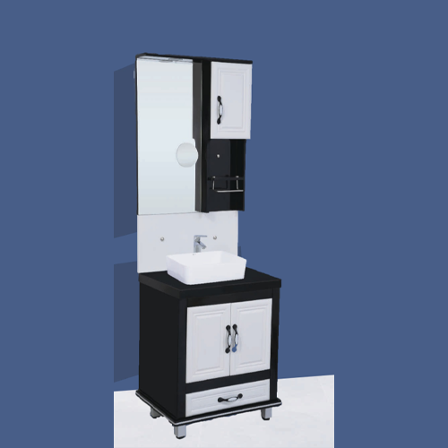 Qone FM2819W Vanity Cabinet without Basin, LED Lighting, and Zoom Mirror (60 x 48 x 80 cm FM2819W