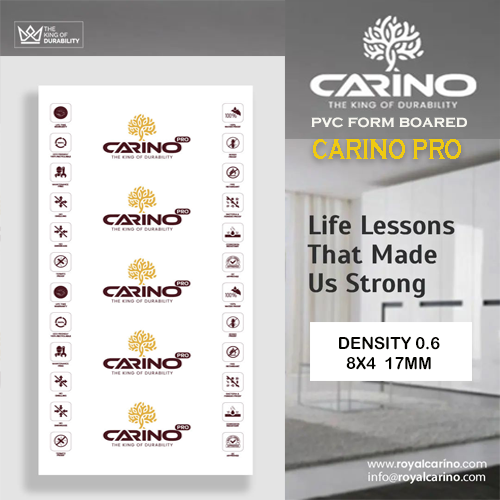 Carino Pro 0.6 Density 17mm pvc foam board Carino Pro 0.6 Density 17mm pvc