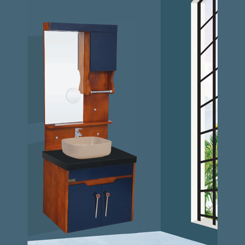 Qone KTX 5555W Vanity Cabinet without Basin, LED Lighting, and Zoom Mirror (60 x 48 x 50 cm) KTX 5555W