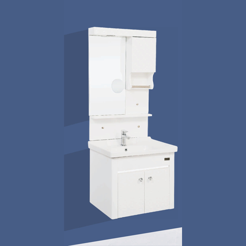 Qone KT6999N Vanity Cabinet with Basin, Zoom Mirror, LED Lighting, and Door LED (60 x 48 x 50 cm) KT6999N