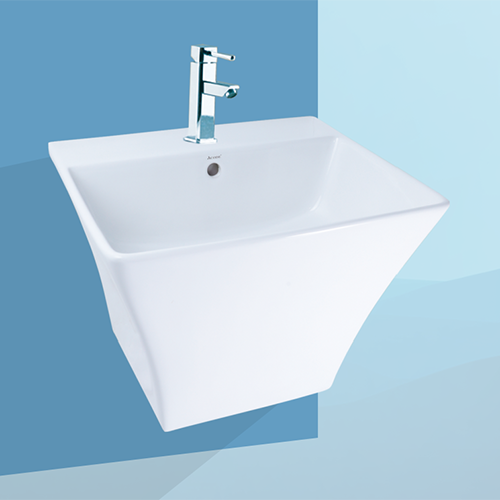 Cubix Square Small wall-hung basin Nill