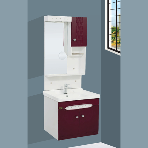 Qone KT1745N Vanity Cabinet with Basin, LED Lighting, and Zoom Mirror (60 x 48 x 50 cm) KT1745N