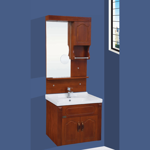 Qone KTX343N Vanity Cabinet with Basin, LED Lighting, Door LED, and Zoom Mirror (60 x 48 x 50 cm) KTX343N