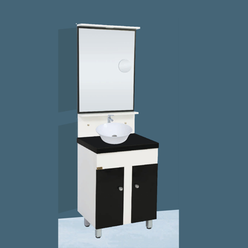 Qone FM3080W Vanity Cabinet without Basin, LED Lighting, and Zoom Mirror (60 x 48 x 80 cm) FM3080W