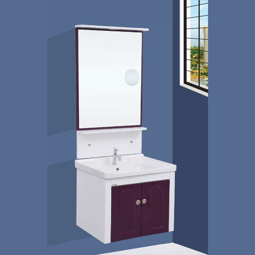 Qone KT1455N Cabinet with Basin, LED Lighting, and Zoom Mirror (60 x 48 x 50 cm) KT1455N