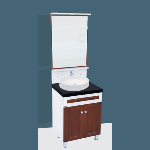 Qone FM1925W Vanity Cabinet without Basin, LED Lighting, and Zoom Mirror (60 x 48 x 80 cm) FM1925W