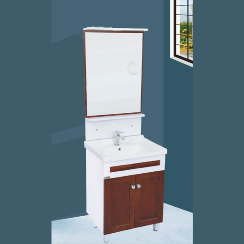 Qone FM1925N Vanity Cabinet with Basin, LED Lighting, and Zoom Mirror (60 x 48 x 80 cm) FM1925N